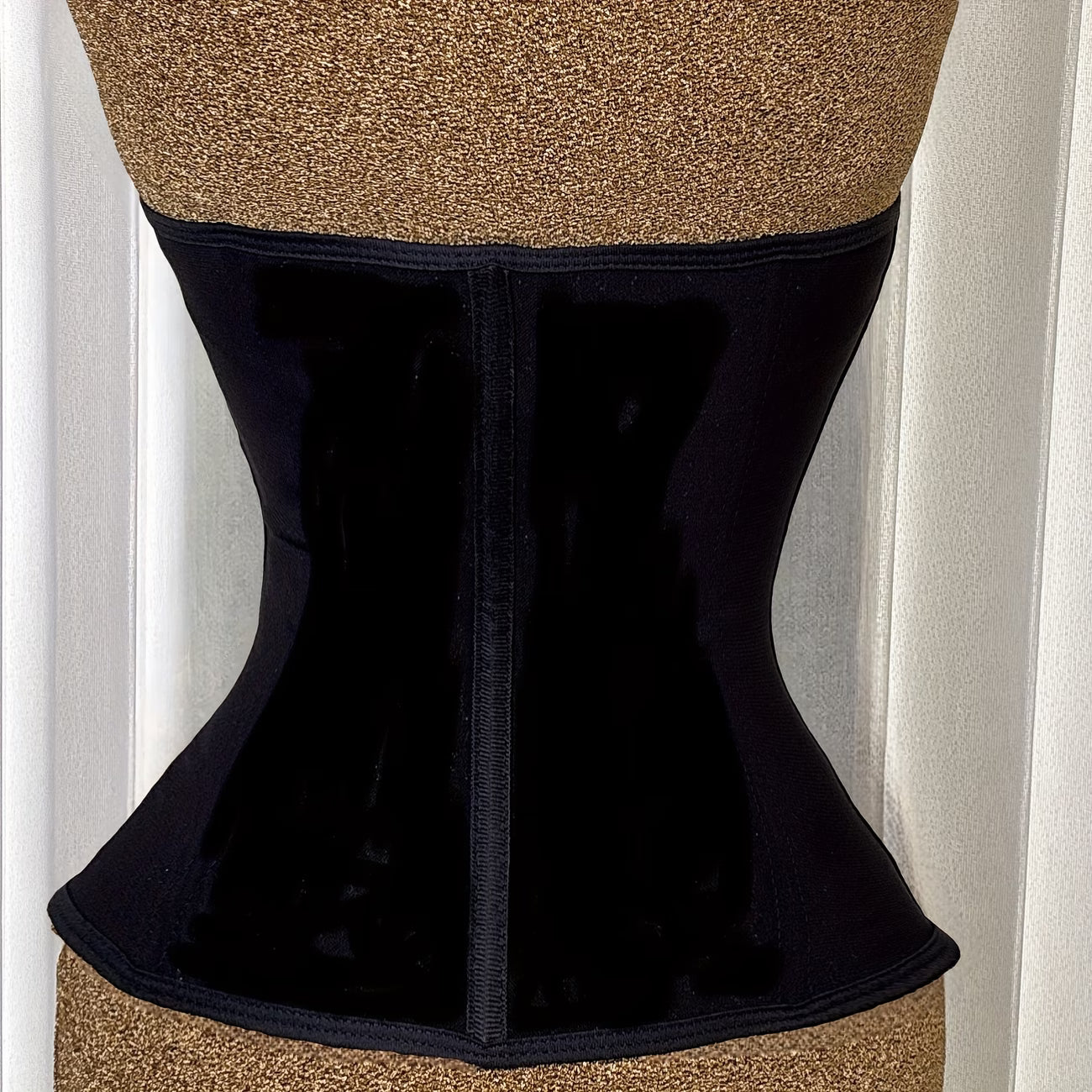 Cinta modeladora feminina de cintura alta com controle abdominal e ajuste na cintura, design com zíper