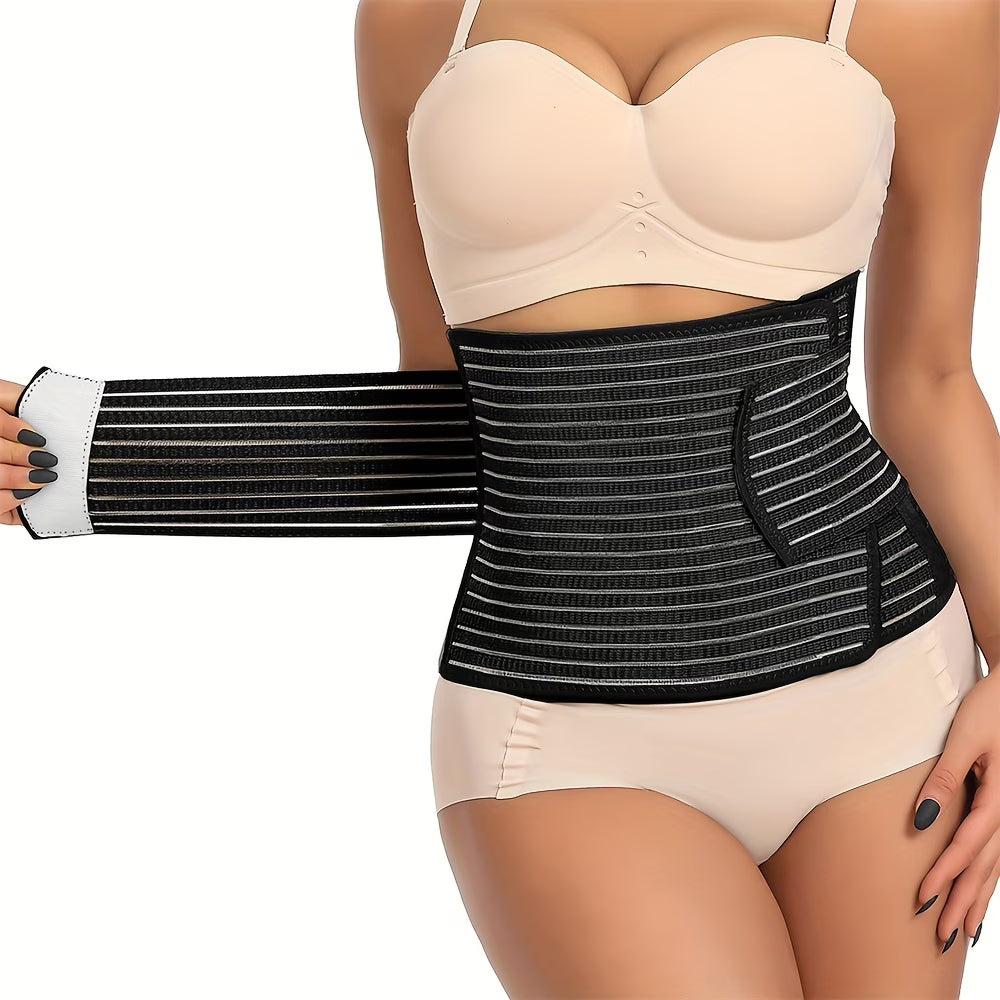 Cinta Abdominal Pós-Parto Ajustável – Modelador de Cintura Respirável