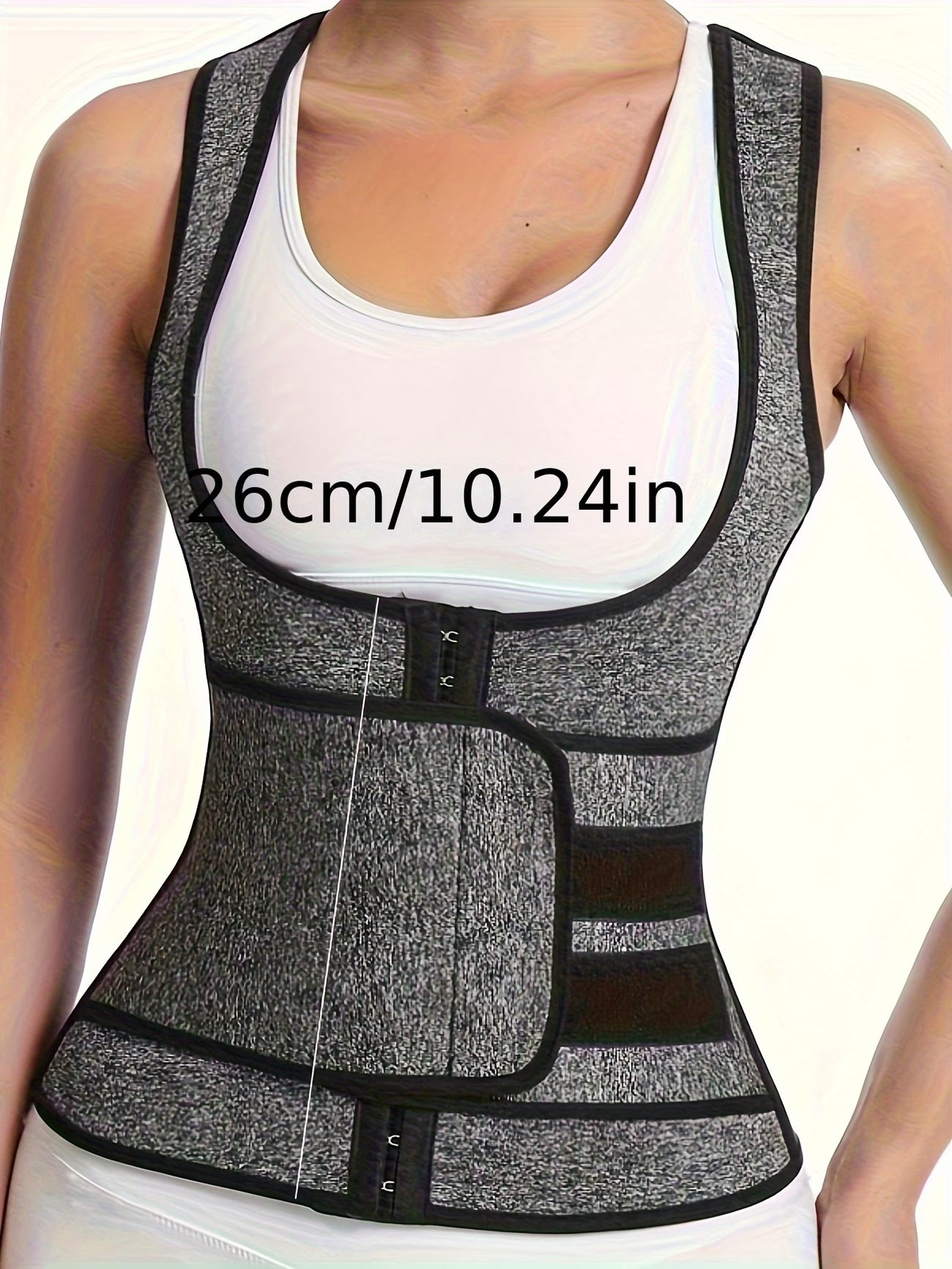 Body modelador com cintura ajustável para esportes