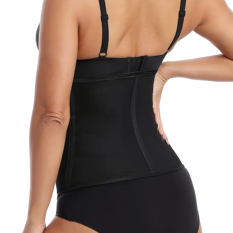 Modelador de Cintura Feminino com Zíper e Camada Dupla