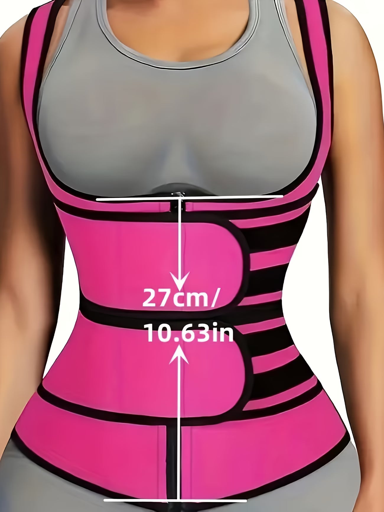 Colete modelador feminino com cintura ajustável