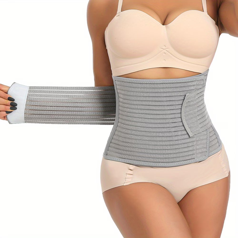 Cinta Abdominal Pós-Parto Ajustável – Modelador de Cintura Respirável